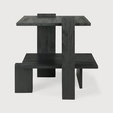 Load image into Gallery viewer, Teak Abstract Side Table