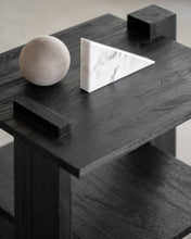 Load image into Gallery viewer, Teak Abstract Side Table