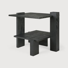 Load image into Gallery viewer, Teak Abstract Side Table