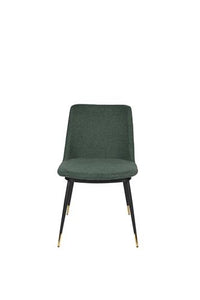 Dark Green fabric dining chair