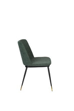 Load image into Gallery viewer, Dark Green fabric dining chair