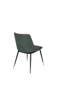 Dark Green fabric dining chair