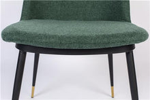 Load image into Gallery viewer, Dark Green fabric dining chair
