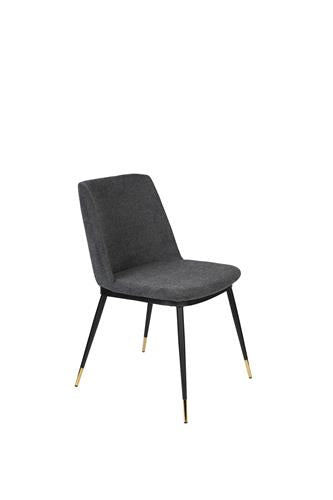 Dark Grey fabric dining chair