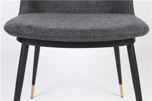 Dark Grey fabric dining chair