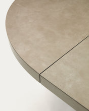 Load image into Gallery viewer, Vashti round extendable table, porcelain and steel legs with a brown finish, Ø 120(160) cm - image 12