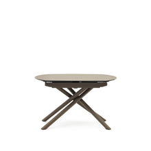 Load image into Gallery viewer, Yodalia extendable table, porcelain and steel legs with a brown finish, 130 (190) x 100 cm - image 2