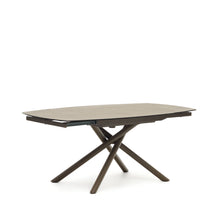 Load image into Gallery viewer, Yodalia extendable table, porcelain and steel legs with a brown finish, 130 (190) x 100 cm - image 7