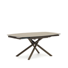 Load image into Gallery viewer, Yodalia extendable table, porcelain and steel legs with a brown finish, 130 (190) x 100 cm - image 8