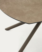 Load image into Gallery viewer, Yodalia extendable table, porcelain and steel legs with a brown finish, 130 (190) x 100 cm - image 11