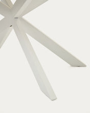Load image into Gallery viewer, Atminda extendable table in glass and MDF with steel legs in white, 160 (210) x 90 cm - image 11