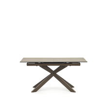 Load image into Gallery viewer, Atminda extendable table, porcelain and steel legs with a grey finish, 160 (210) x 90 cm