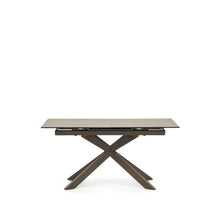 Load image into Gallery viewer, Atminda extendable table, porcelain and steel legs with a grey finish, 160 (210) x 90 cm - image 2