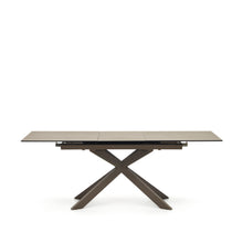 Load image into Gallery viewer, Atminda extendable table, porcelain and steel legs with a grey finish, 160 (210) x 90 cm - image 4