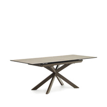 Load image into Gallery viewer, Atminda extendable table, porcelain and steel legs with a grey finish, 160 (210) x 90 cm - image 7