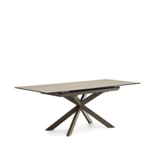 Load image into Gallery viewer, Atminda extendable table, porcelain and steel legs with a grey finish, 160 (210) x 90 cm - image 8