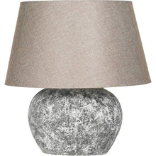 Load image into Gallery viewer, Aged Round Table Lamp WIth Shade