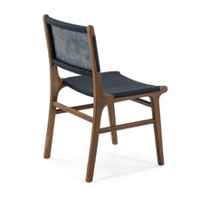 Load image into Gallery viewer, Dining Chair - Blue Leather