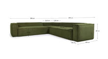 Load image into Gallery viewer, Blok Corner Sofa - Green Corduroy
