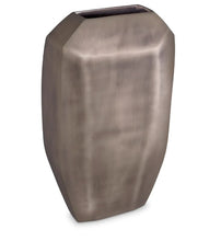 Load image into Gallery viewer, Large Brushed Steel Vase