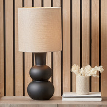 Load image into Gallery viewer, Black Curved Table Lamp