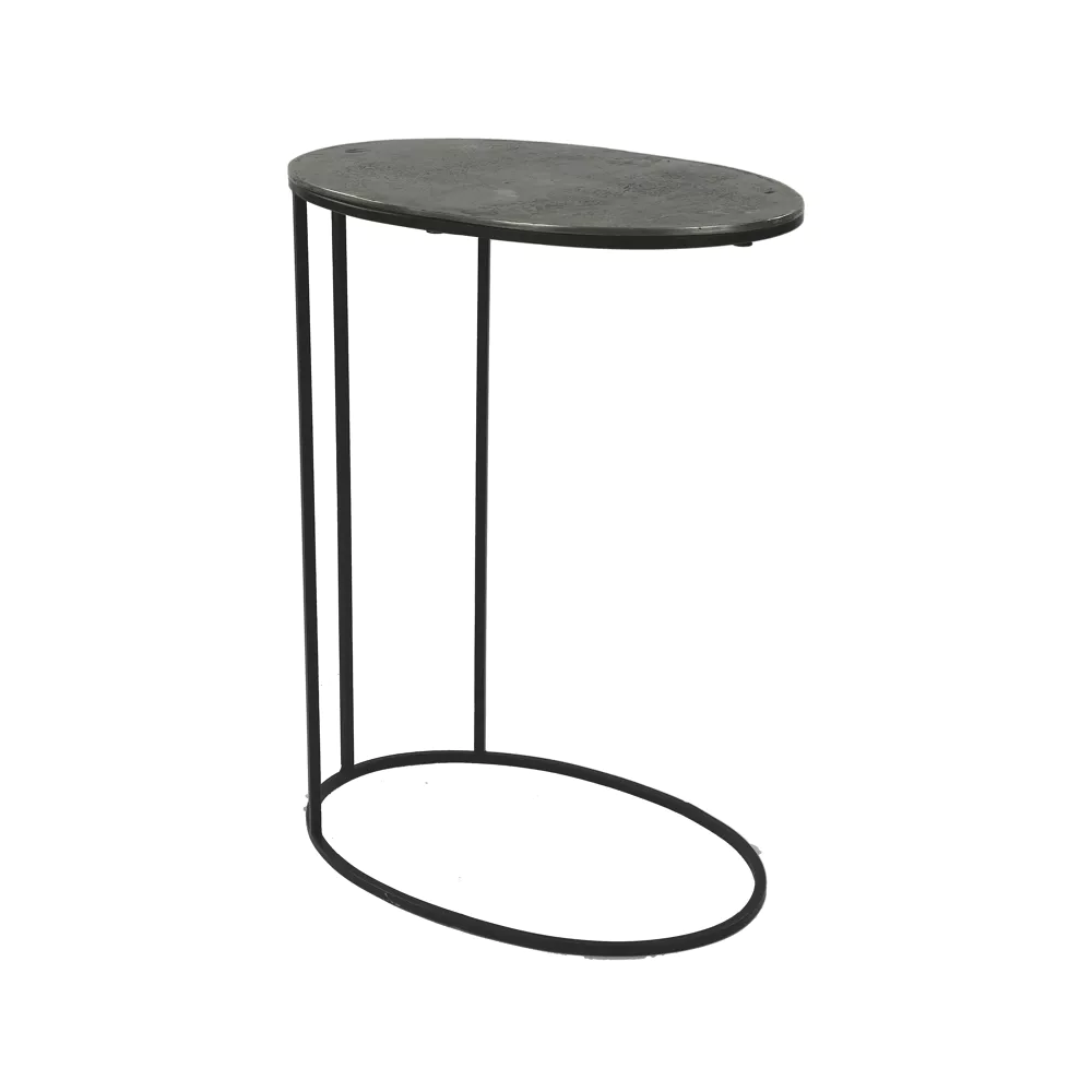 Side Table Silver Top