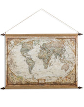 Load image into Gallery viewer, Antique World Map Canvas