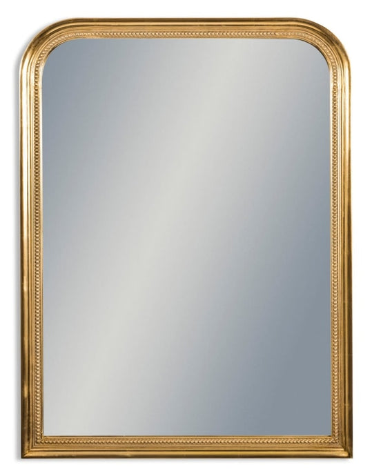 Beaded Antique Gold Mirror