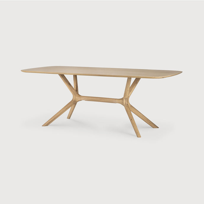 X Dining Table Oak 224 cm