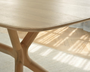 X Dining Table Oak 224 cm