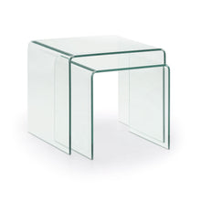 Load image into Gallery viewer, Burano nest of 2 glass tables