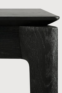 Oak Black Extendable Dining Table