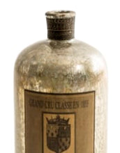 Load image into Gallery viewer, Antique Silver Glass Bottle - Extra Large