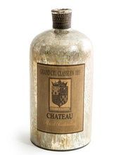 Load image into Gallery viewer, Antique Silver Glass Bottle - Extra Large