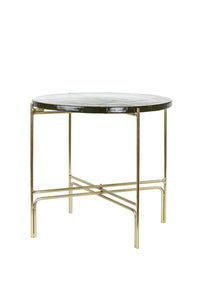 Side Table with glass top