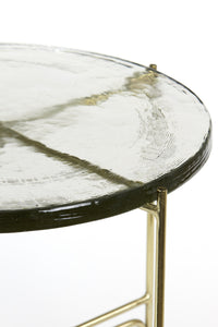 Large Side Table with glass top