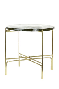 Large Side Table with glass top