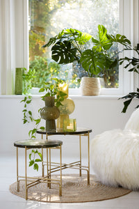 Large Side Table with glass top