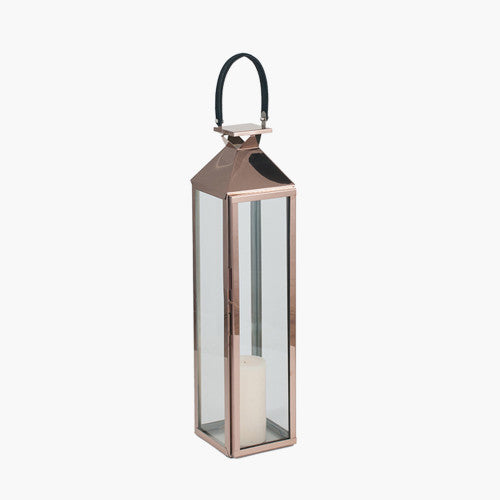 Copper Stainless Steel Lantern Medium