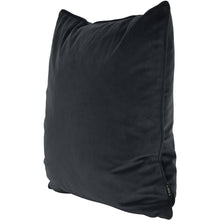 Load image into Gallery viewer, Piped Velvet Cushion Smoke Grey