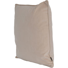 Load image into Gallery viewer, Piped Velvet Cushion Ivory