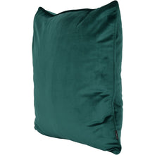 Load image into Gallery viewer, Piped Velvet Cushion Botanical Teal
