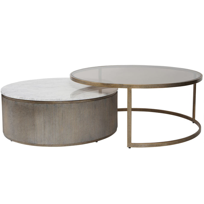 Aged Gold Set 0f 2 Coffee Tables