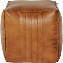 Load image into Gallery viewer, Cube Leather Pouffe