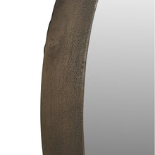 Load image into Gallery viewer, Brass Textured Round Mirror