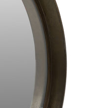 Load image into Gallery viewer, Brass Textured Round Mirror