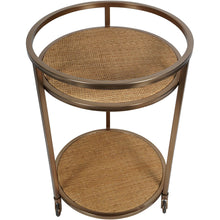 Load image into Gallery viewer, Rattan Dusky Bar Trolley