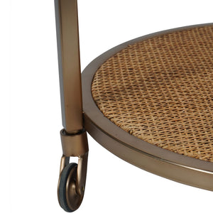 Rattan Dusky Bar Trolley