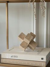 Load image into Gallery viewer, Catania Travertine Cross Sculpture