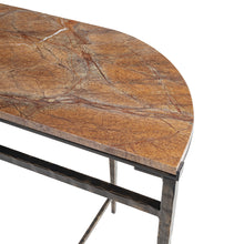 Load image into Gallery viewer, Forest Brown Marble Console Table